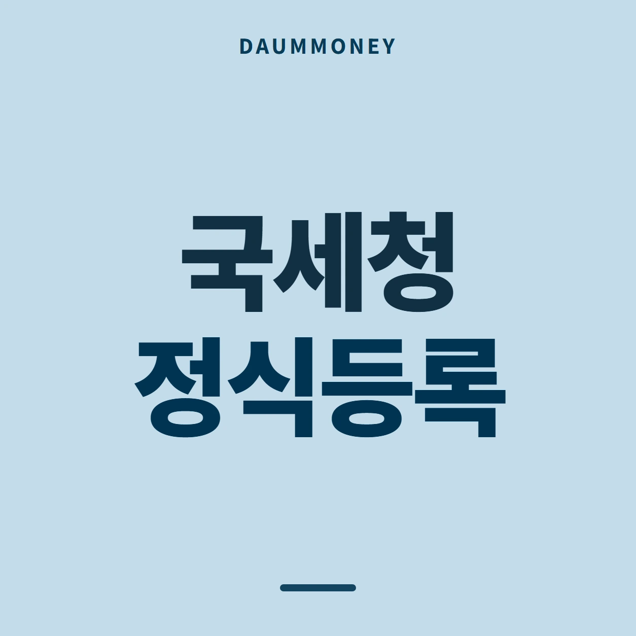 국세청 정식등록